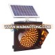 China supplier traffic signal/yellow solar flashing warning light