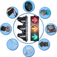 Vehicle Dia. 200mm tricolor traffic arrow led lights