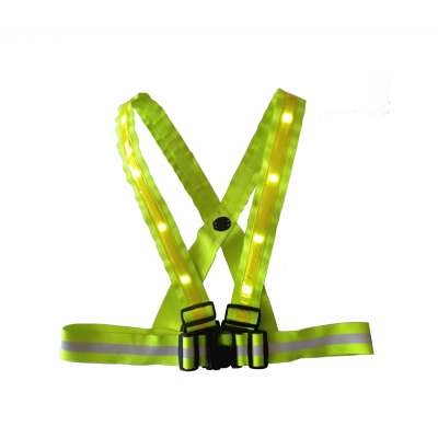 Adjustable Size Universal 360 Degree LED Light High Visibility Night Safety Vest