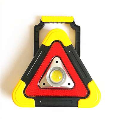 triangle shade solar rechargeable cob led work light