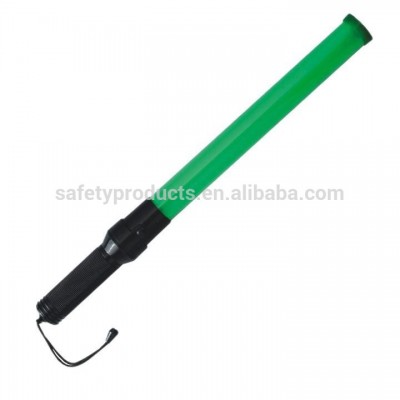 green color led flashing light traffic baton