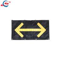 factory price lighted led flashing road traffic arrow sign