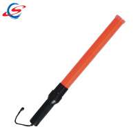 TB-900R-154cm Red LED and Torch Light Flashing Traffic Control Wand Baton