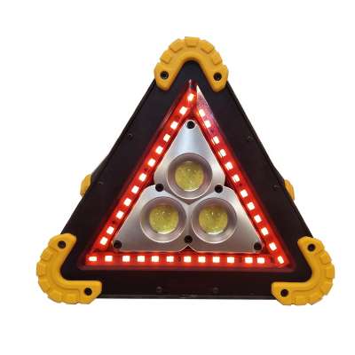 USB Rechargeable LED Portable Work Light Triangle Emergency Warning Light for Car Roadside Assistance