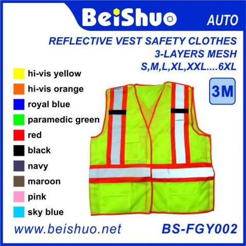 Competitive Reflective Vest Safety Clothes with High Visibility